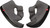 SCORPION EXO Exo-R420 Kwikwick Ii Cheek Pads Xs 42-610-60-02