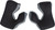 FLY RACING Formula Cheek Pad Black/Cool Grey Md 55Mm 73-47222M
