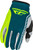 FLY RACING Lite Gloves Grey/Lime/Teal Sm 379-713S