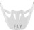 FLY RACING Trekker Solid Helmet Visor White F73-7040