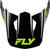 FLY RACING Kinetic Verdict Helmet Visor Black/Hi-Vis/Grey Xs/Sm 73-8723VS