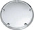 HARDDRIVE Smooth Derby Cover Chrome Narrow Touring 16-Up 302904