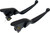 HARDDRIVE Smooth Lever Set Black Flt 21-25 Cbl Clutch 053841