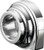 HARDDRIVE Throttle Clamp Double Cable Snap In Style Chrome 53388