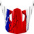 FLY RACING Yth Kinetic Drip Helmet Visor Red/Black/White Ys-Yl 73-8681VY