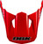 FLY RACING Kinetic Dbk Helmet Visor Red/Black/Grey Xl/2X 73-8678VX