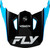 FLY RACING Kinetic Rally Helmet Visor Blue/Black/White Xl/2X 73-8683