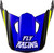 FLY RACING Youth Kinetic Scorched Helmet Visor Blue/Grey/Hi-Vis Ys-Yl 73-8674