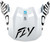 FLY RACING Formula S Carbon Abyss Visor White/Black Md/Lg 73-4485