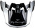 FLY RACING Formula S Carbon Legacy Visor Blue Carbon/Silver Yl/Sm 73-4458