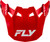 FLY RACING Formula Cc Objective Visor Red/White Md/Lg 73-4356