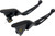 HARDDRIVE 3 Slot Lever Set Black Flt 21-25 Cbl Clutch 053847