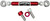 SANTORO FABWORX Shift Linkage Mid-Ctrls Red Dyna 99-17 SF30022