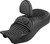 SADDLEMEN Roadsofa King Seat - With Backrest - Tuck-n-Roll - Black Stitch - FLH/FLT '08-'25 808-07B-202SB0