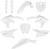 POLISPORT Full Plastic Kit - White - Yamaha - YZ '23-'25 91611