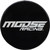 MOOSE OFFROAD Bar Stool Seat - Moose Racing - Black/White