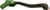 MOOSE OFFROAD Forged Shift Lever - Green - 10 mm Offset - Kawasaki