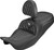 SADDLEMEN Roadsofa Carbon Fiber Seat - Lattice - White Stitch - With Backrest - FLH/FLT '08-'25 808-07B-206B6