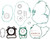 ATHENA Complete Gasket Kit - Honda P400210850300