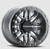 RACELINE A91G-51037-55 Raceline Bl Ryno Gun Metal W/Black Ring 15X10 4X137 (5+5)