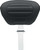 MUSTANG Deluxe Driver Backrest - Black w/ Gunmetal Stitching - FLT/FLH '08-'25 79012GM