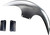PAUL YAFFE BAGGER NATION Cafe Front Fender - OEM 19" Wheel - With Satin Finish Fork Adapters - HD PYO:CAFE-OEM-M8ST-S