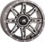 HIGH LIFTER Wheel - HL22 - Front/Rear - Gun Metal Gray w/Machined - 14x7 - 4/137 - 4+3 (+10 mm) 14HL22-1837