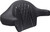 MUSTANG Deluxe Extended Arm Wrap-around Backrest - Diamond - Gunmetal Stitch - FLT/FLH '23-'25 88430GM