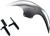 PAUL YAFFE BAGGER NATION Cafe Front Fender - 21" Wheel - With Inverted Fork Adapters - Debris Guards - HD Softail PYO:CAFE-21-18SG-B