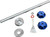 PAUL YAFFE BAGGER NATION Axle Cover Kit - Y-Axle Rod - Front - Standard/Turret - Blue PYO:YHTR-18L-BE