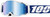 100% Armatic Goggle Blue Mirror Blue Lens 50060-00002