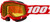 100% Accuri 2 Snowmobile Goggle Red W/ Yellow Lens 50021-10011