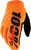 100% Brisker Youth Gloves Fluo Orange/Black Lg 10004-00006