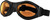 Bobster Bugeye Sunglasses Black W/Amber Lens BA001A