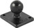 Ram 2"X1.7" Base W/1" Ball Includes Amps Hole Pattern RAM-B-347U