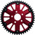Supersprox Stealth 49T Rear Sprocket Red Alum Car Blk Steel Teeth RST-7080:49-RED