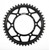Supersprox Rear Edge Sprocket Steel 45T-525 Blk Suz/Yam RFA-480-45-BLK