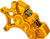 Arlen Ness Monoblock Axial Brake Caliper - 14" - Left - Gold 320-109