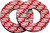 Scar Racing Grips Donuts - Red DTZ3
