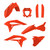 Polisport Full Plastic Kit Red 91669