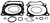 Vertex Top End Gasket Kit 8100021