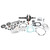 Vertex Complete Engine Rebuild Kit Os Piston +0.5Mm Hon WR00056