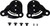 HJC V10 Helmet Gear Plate Set - HJ-41 - Ratchet EP HFA45G3000100