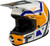 FLY RACING Youth Kinetic Scrap Helmet White/Orange/Blue/Grey Ys 73-2009YS