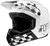 FLY RACING Kinetic Lite Rival Helmet Gloss White/Black Md 73-3474M