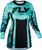 FLY RACING Women's Lite Flake Jersey Aqua/Teal/Black Md 380-621M