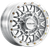RACELINE WHEELS Wheel - Omega Beadlock - Rear - Machined with Gloss Silver Ring - 15x10 - 4/137 - +10 mm A15MA-51037+10