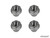 Polaris RZR Portal Gear Lift Recessed Nut Kit - Turner/ Gorilla Axles (M20 x 1.5 Nuts) - Gen 3