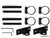 Whip Light Mounting Brackets - 2 inch - Horizontal