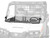 Bobcat UV34 Half Windshield - Scratch Resistant Polycarbonate - Clear